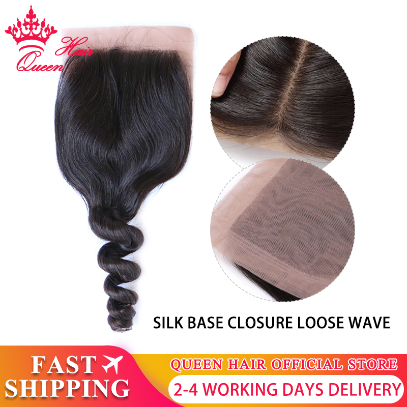 Silk Base Closure Brazilian Raw Hair Water Wave Si..